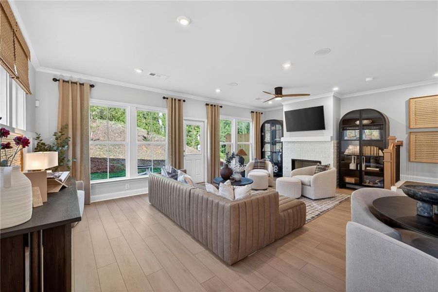 Furnished interior view inside a new home in Ansley Towns, Cumming (Image 26).