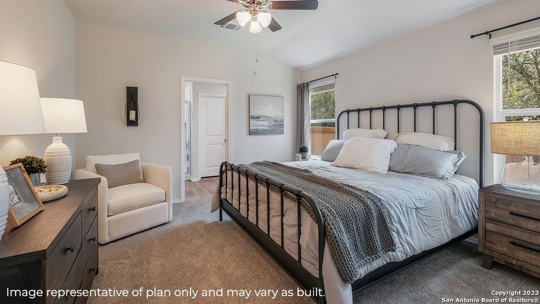 Furnished interior view inside a new home in Redbird Ranch, San Antonio (Image 23).