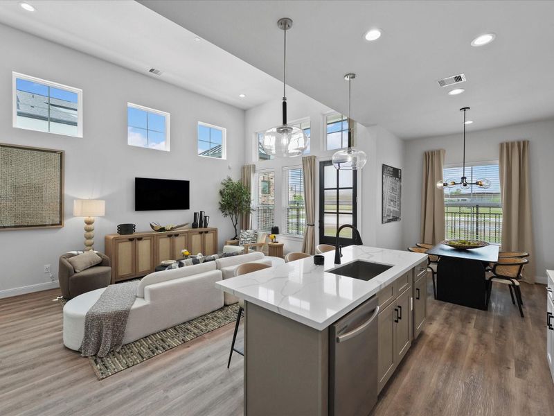 Furnished interior view inside a new home in Uptown District, Houston (Image 12).
