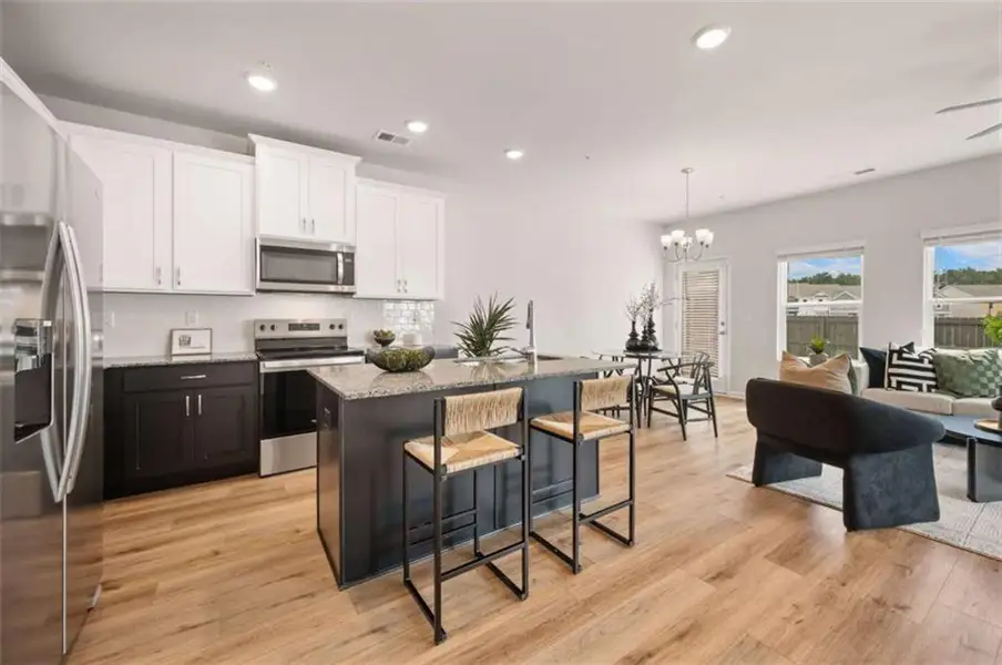Furnished interior view inside a new home in Walden Park – The Collection, Jonesboro (Image 14). Furnished interior view inside a new home in Walden Park – The Collection, Jonesboro (Image 14).
