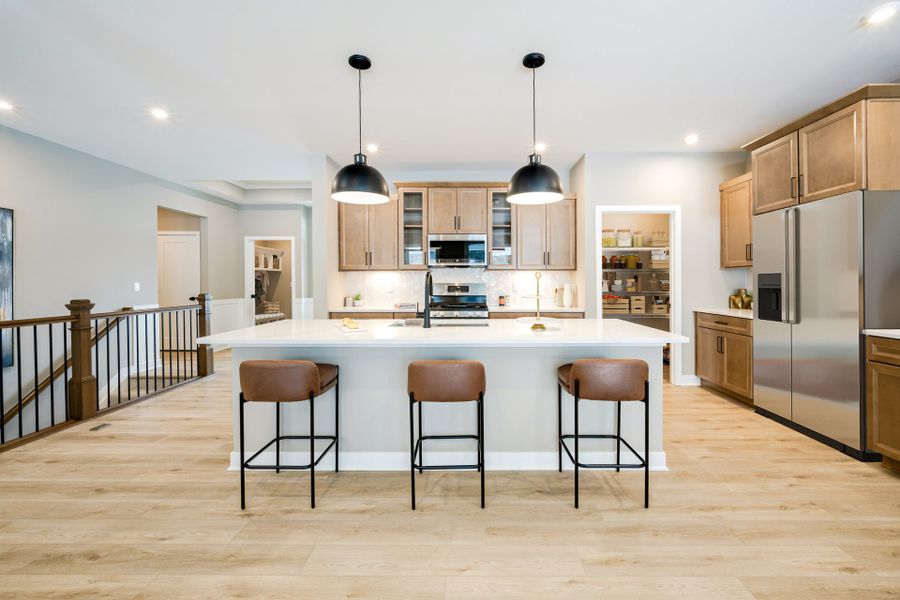 Representative furnished interior of a home built from the Morgan by Fischer Homes in Easton Park, Dallas (Image 16).