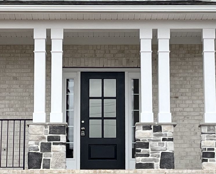A stylish, bold, welcoming front porch