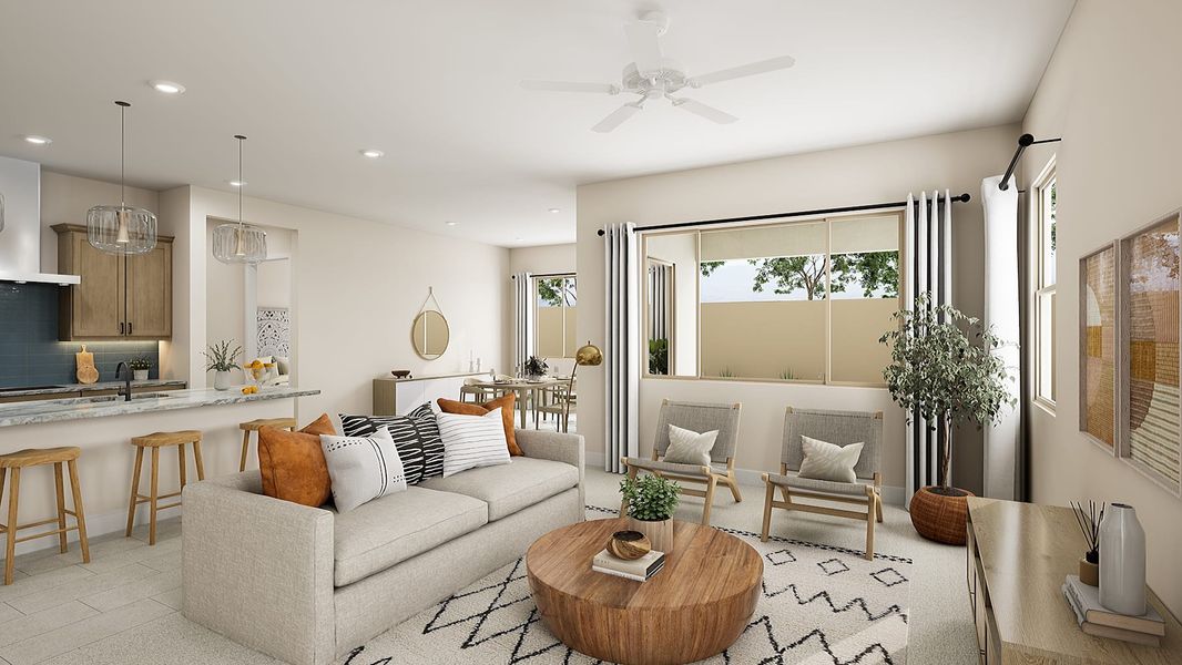 Representative furnished interior of a home built from the Rosemary Plan 40-2 by Tri Pointe Homes in Soleo, San Tan Valley (Image 5).