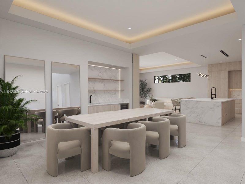 Furnished interior view inside a new home in , Fort Lauderdale (Image 14).