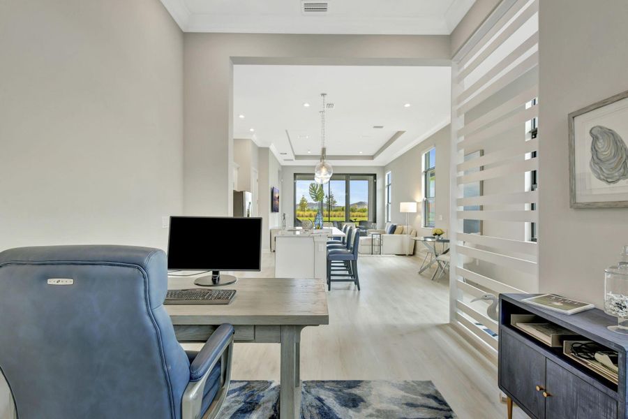Furnished interior view inside a new home in , Port St. Lucie (Image 34).
