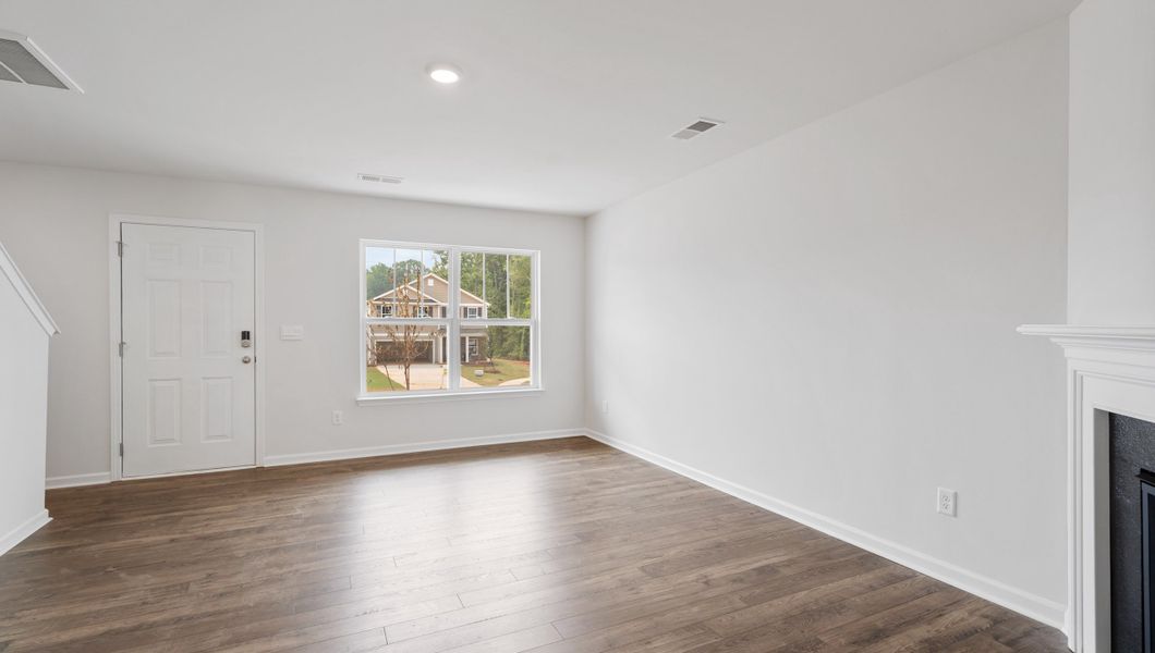 Representative unfurnished interior of a home built from the Rachel by D.R. Horton in Cambridge Creek, Piedmont (Image 9).