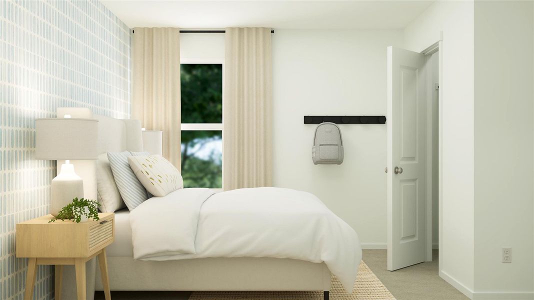 Furnished interior view inside a new home in Wharton Lakes, Wharton (Image 16).