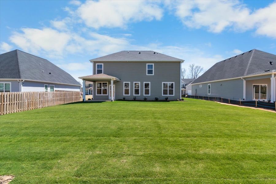 Backyard & Covered Patio | 264 Prominence Drive, Outdoor Oasis Backyard & Covered Patio | 264 Prominence Drive, Outdoor Oasis