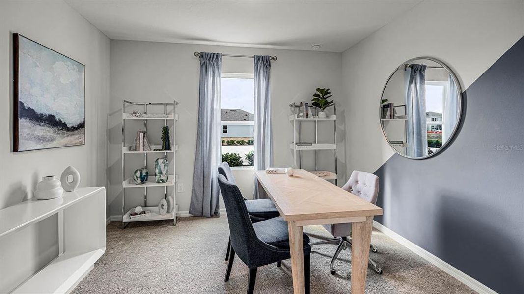 Furnished interior view inside a new home in Lake Deer Estates, Poinciana (Image 26). Furnished interior view inside a new home in Lake Deer Estates, Poinciana (Image 26).