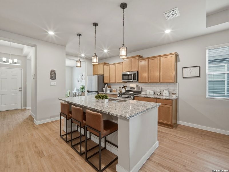 Furnished interior view inside a new home in Hunter's Ranch, San Antonio (Image 8).