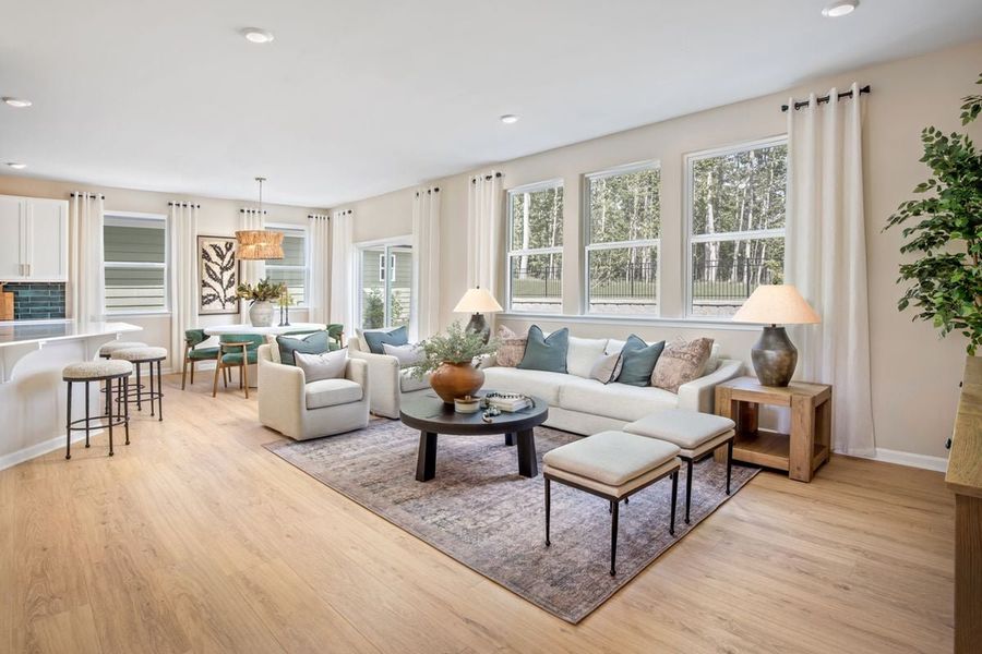 Representative furnished interior of a home built from the 2277 Modeled by KB Home in Jade Creek, Chapel Hill (Image 5).