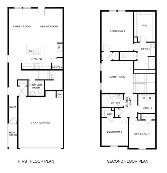 2D floor plan layout of this home in Arbor Trails South, Princeton, TX (Image 2).