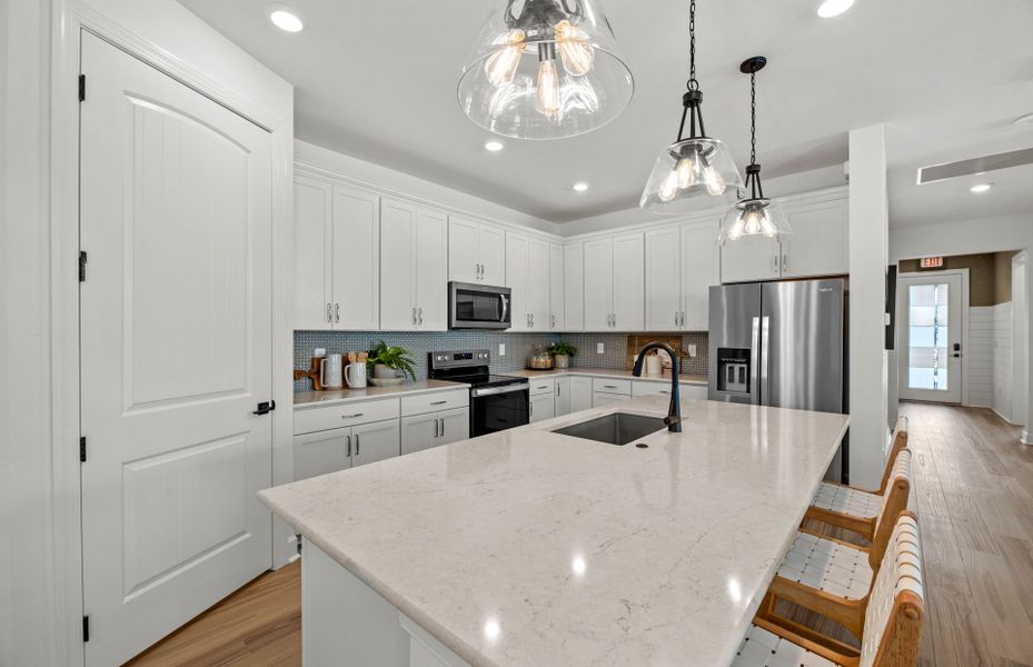 Kitchen with center island