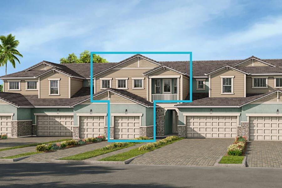 Representative exterior photo of a completed home built from the Seabright by Mattamy Homes in Arboretum, Naples, FL (Image 2).