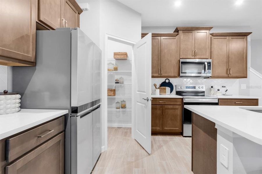 Furnished interior view inside a new home in Pendleton at Chapel Crossings, Wesley Chapel (Image 6). Furnished interior view inside a new home in Pendleton at Chapel Crossings, Wesley Chapel (Image 6).