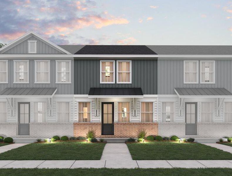 Front exterior of a new home in Windward Village, Summerville, SC, highlighting curb appeal (Image 1).