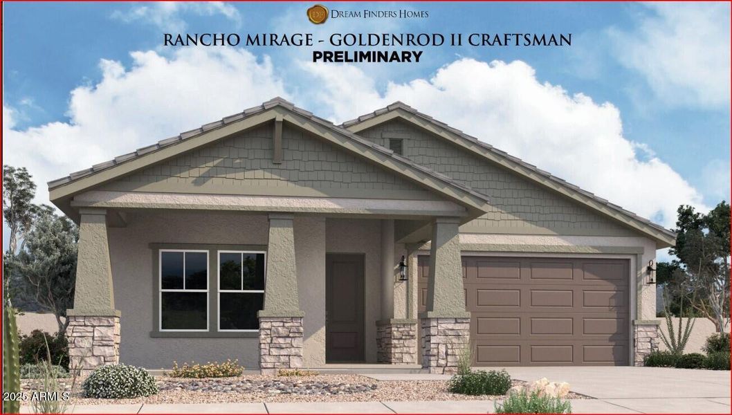 Goldenrod Craftsman Elevation