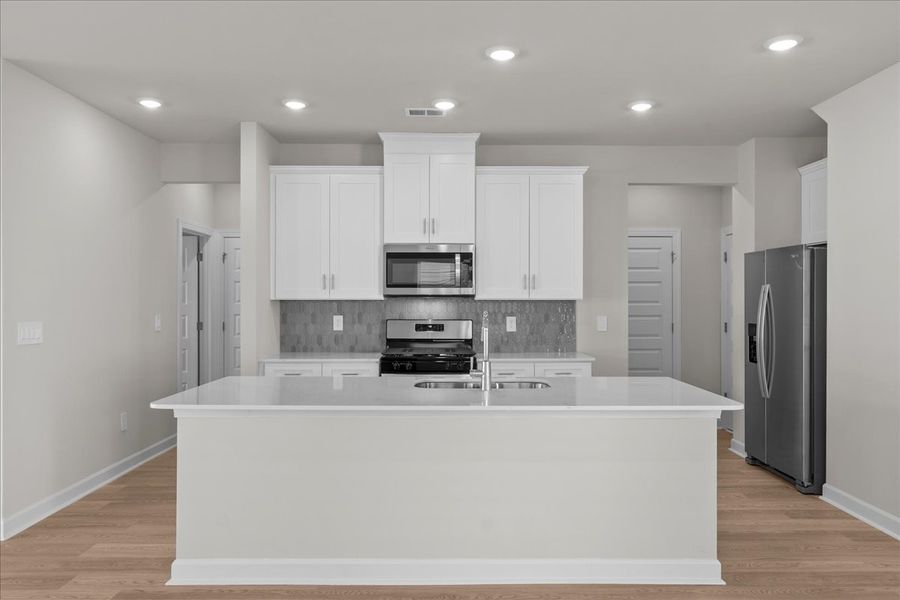Furnished interior view inside a new home in Creek Ridge - Heritage Collection, Spartanburg (Image 4).