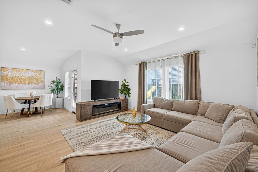 Furnished interior view inside a new home in , Katy (Image 33). Furnished interior view inside a new home in , Katy (Image 33).