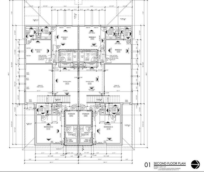 Crescent Floor Plan 2nd floor rendering