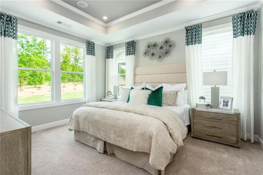 Furnished interior view inside a new home in , Hoschton (Image 17).