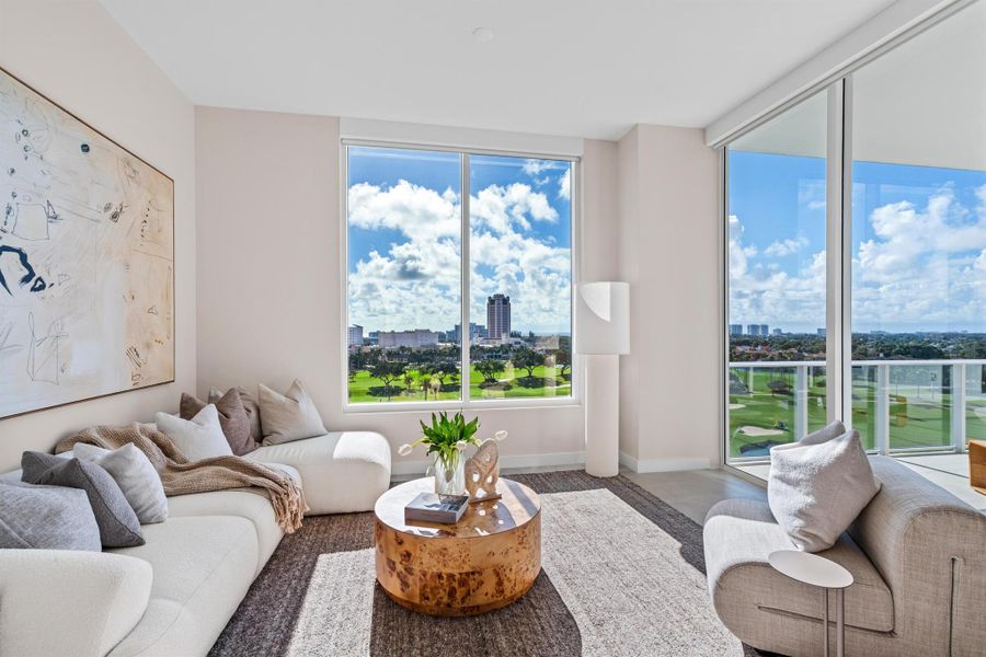 Furnished interior view inside a new home in , Boca Raton (Image 15).