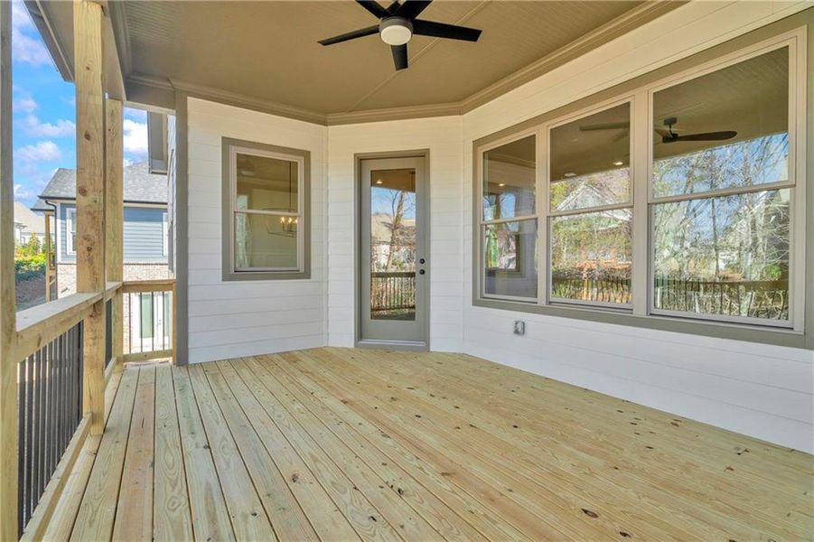 Exterior details and patio area of a home in , Gainesville (Image 33).