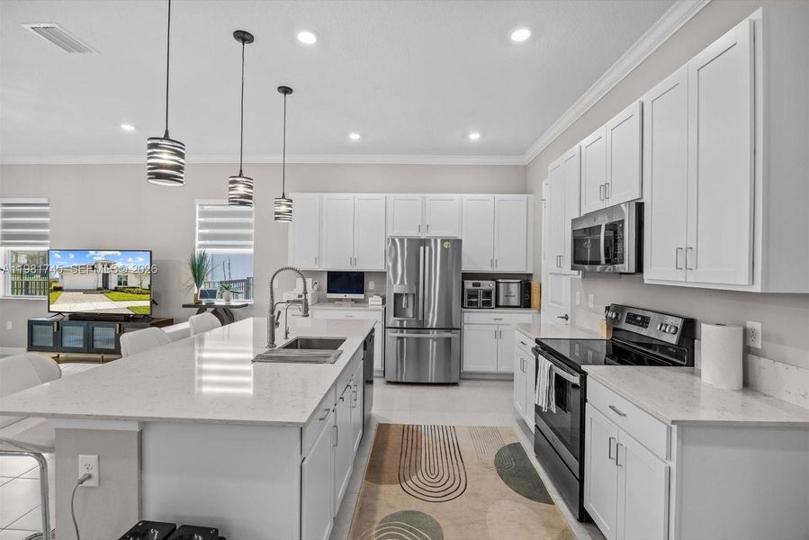 Furnished interior view inside a new home in Veranda Preserve, Port St. Lucie (Image 9).