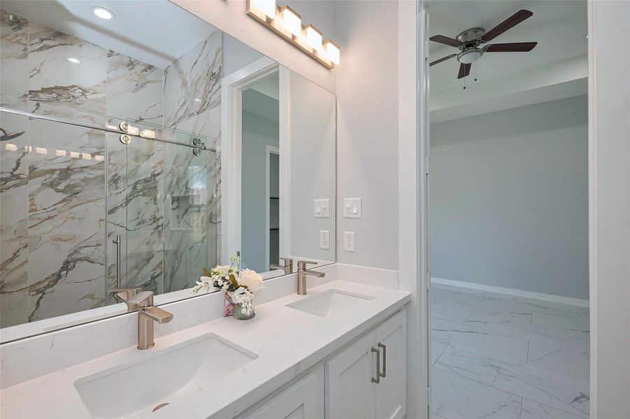 Furnished interior view inside a new home in , Houston (Image 7).