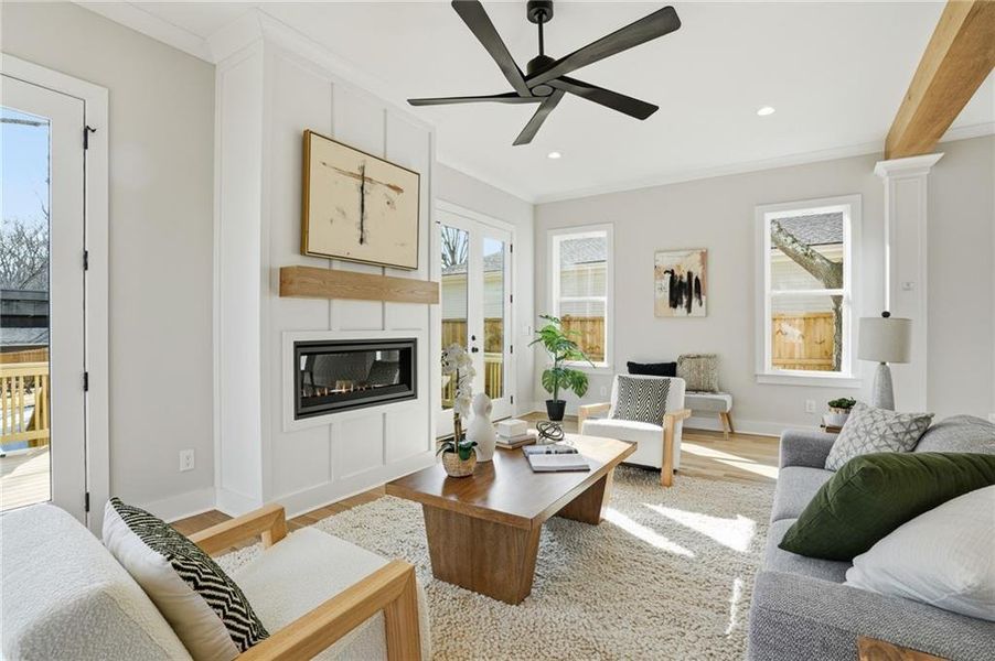 Furnished interior view inside a new home in , Atlanta (Image 38).