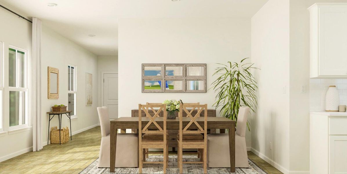 Furnished interior view inside a new home in Horizons at Carnes Crossroads | 55+: Cottage Collection, Summerville (Image 3).