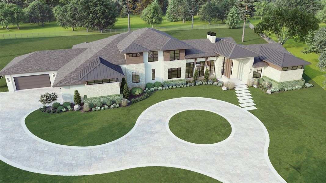 Front exterior of a new home in , Hockley, TX, highlighting curb appeal (Image 13). Front exterior of a new home in , Hockley, TX, highlighting curb appeal (Image 13).