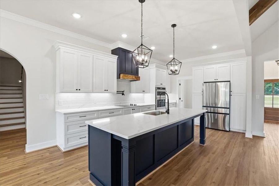 Furnished interior view inside a new home in , Monroe (Image 49).