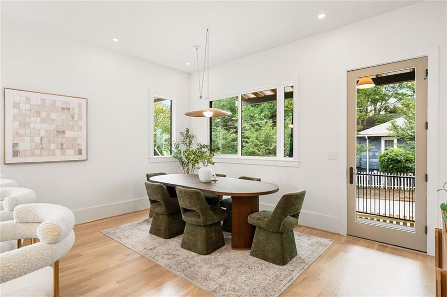 Furnished interior view inside a new home in , Atlanta (Image 50).