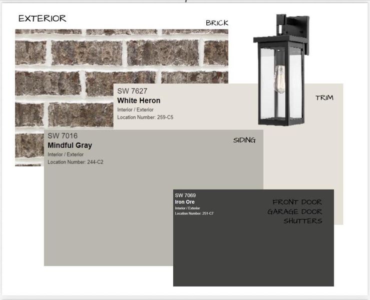 Sample of building materials used in homes in White Oak, Arlington (Image 7).