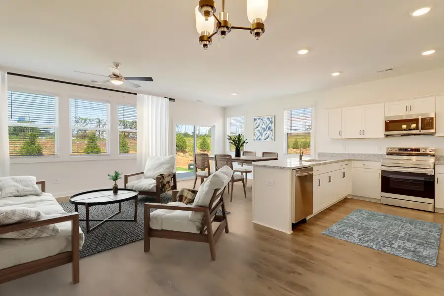 Furnished interior view inside a new home in Westgate Village Townes, Spartanburg (Image 3).