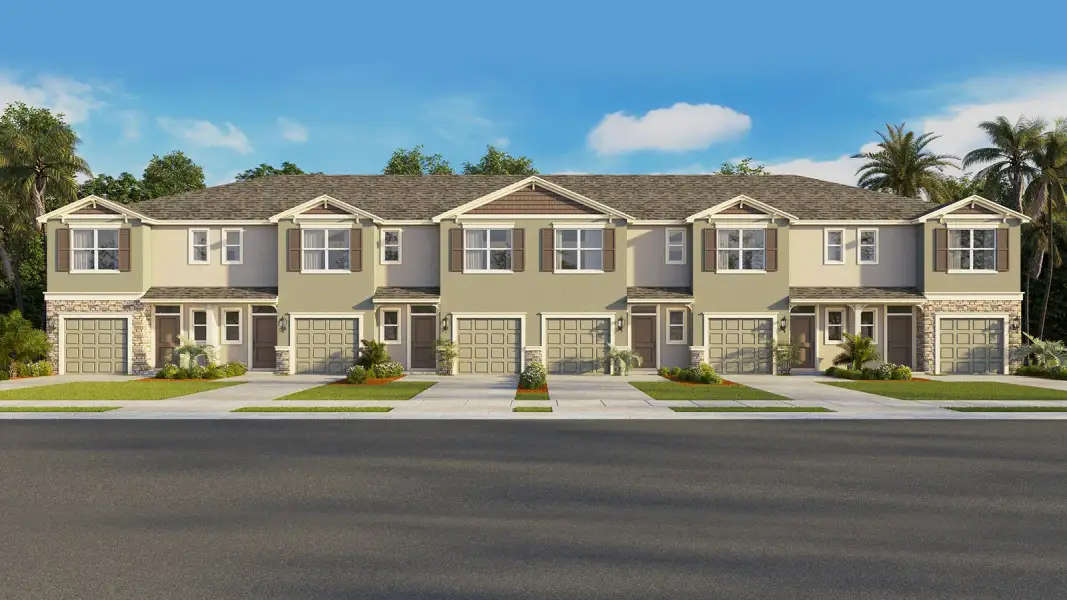 Representative exterior photo of a completed home built from the Pearson A by D.R. Horton in Skyway Point, Tampa, FL (Image 23). Representative exterior photo of a completed home built from the Pearson A by D.R. Horton in Skyway Point, Tampa, FL (Image 23).