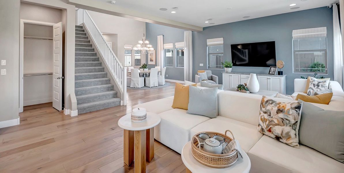Furnished interior view inside a new home in Palo Verde at North Creek, Queen Creek (Image 7).