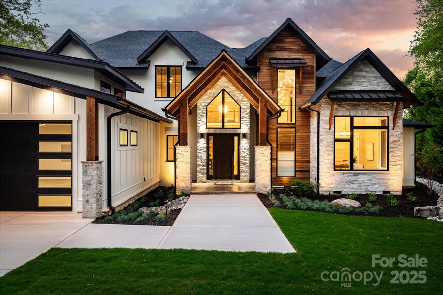 Front exterior of a new home in , Mooresville, NC, highlighting curb appeal (Image 25). Front exterior of a new home in , Mooresville, NC, highlighting curb appeal (Image 25).