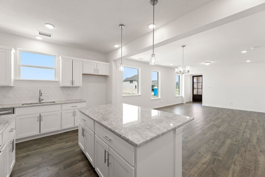 Representative furnished interior of a home built from the Chisholm by UnionMain Homes in Reunion, Rhome (Image 9).