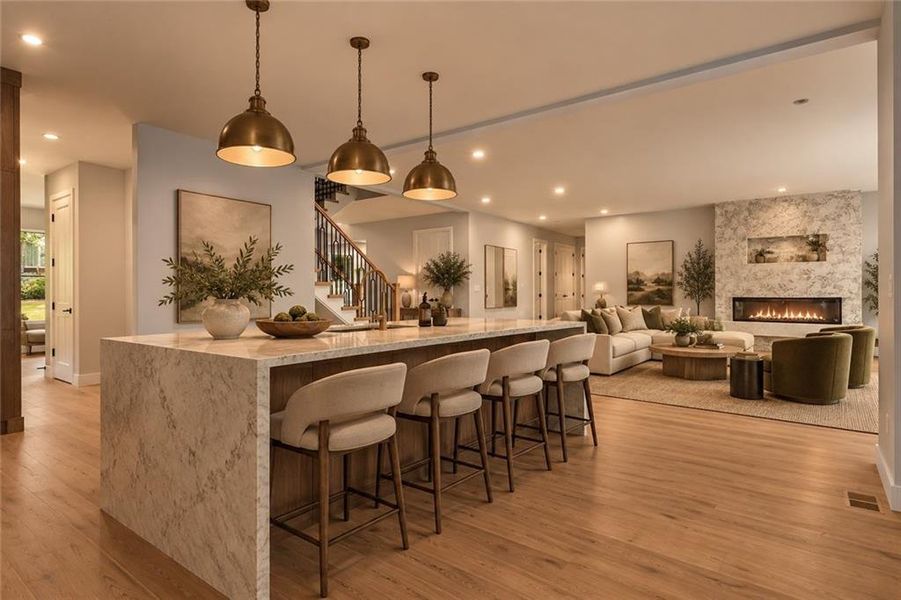 Furnished interior view inside a new home in , Marietta (Image 19).
