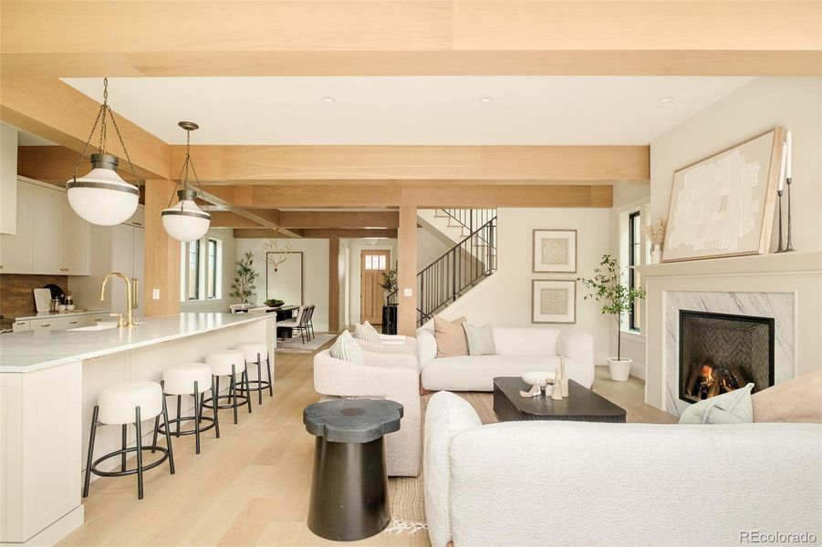 Furnished interior view inside a new home in , Denver (Image 19). Furnished interior view inside a new home in , Denver (Image 19).