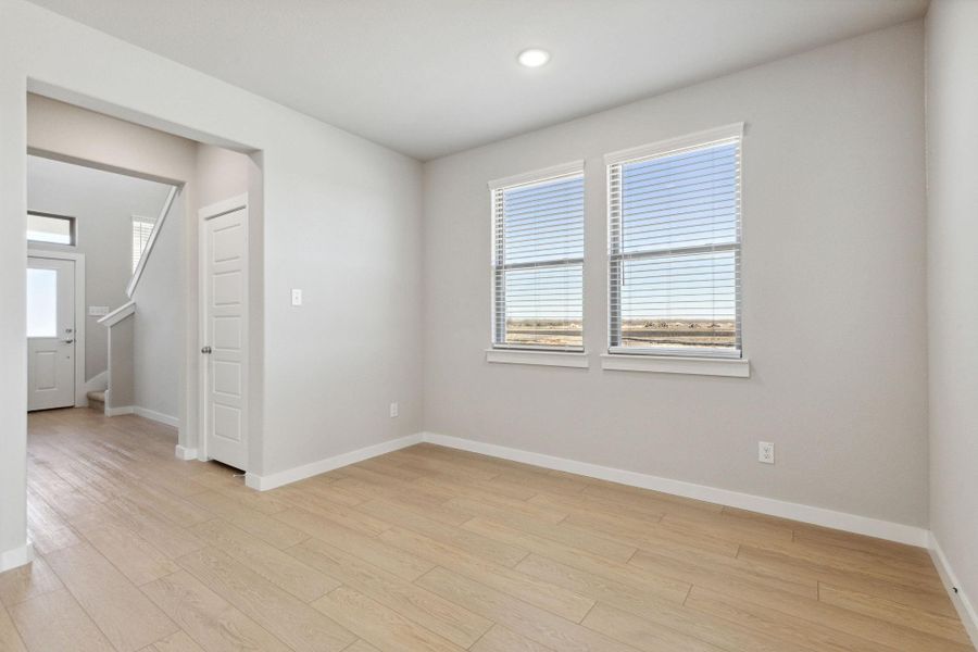 Spacious, unfurnished interior of a new home in Trinity Ranch, Elgin (Image 23). Spacious, unfurnished interior of a new home in Trinity Ranch, Elgin (Image 23).