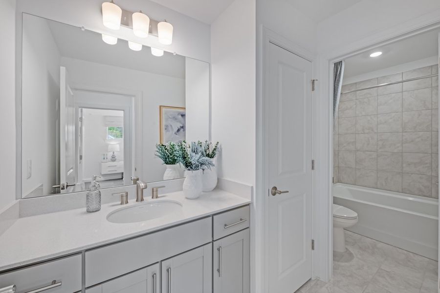 Furnished interior view inside a new home in Silverstone, Knightdale (Image 19).