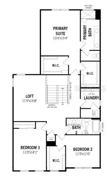 2D floor plan layout of this home in , Orlando, FL (Image 3).