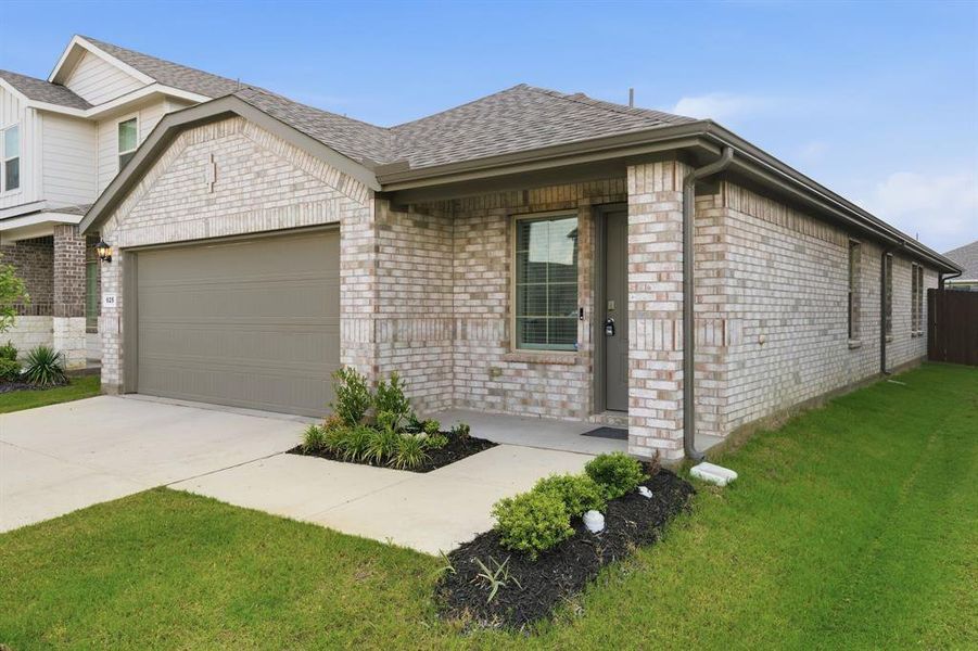 Exterior details and patio area of a home in , Denton (Image 17). Exterior details and patio area of a home in , Denton (Image 17).