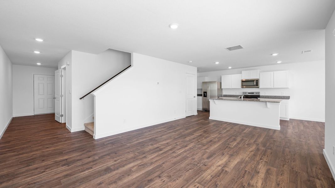 Representative unfurnished interior of a home built from the Edmon by D.R. Horton in Timber Creek, Rossville (Image 12).
