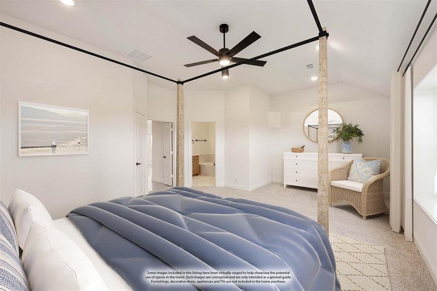 Furnished interior view inside a new home in Georgetown at Kings Fort 50s, Kaufman (Image 6).