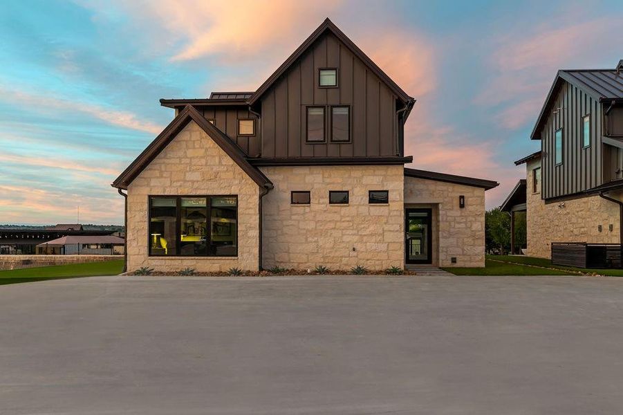 Front exterior of a new home in , Iredell, TX, highlighting curb appeal (Image 21). Front exterior of a new home in , Iredell, TX, highlighting curb appeal (Image 21).
