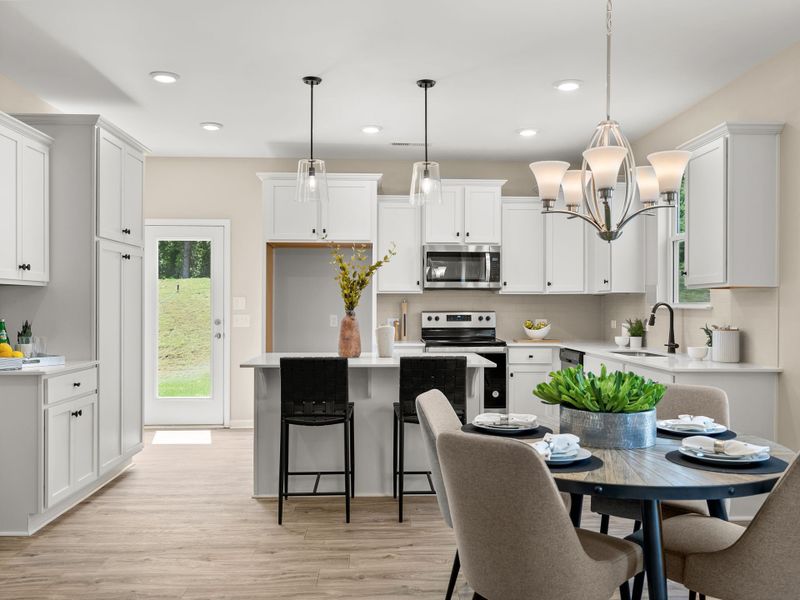 Representative furnished interior of a home built from the Grace by True Homes in Edgewater - The Cottages, Lancaster (Image 2). Representative furnished interior of a home built from the Grace by True Homes in Edgewater - The Cottages, Lancaster (Image 2).